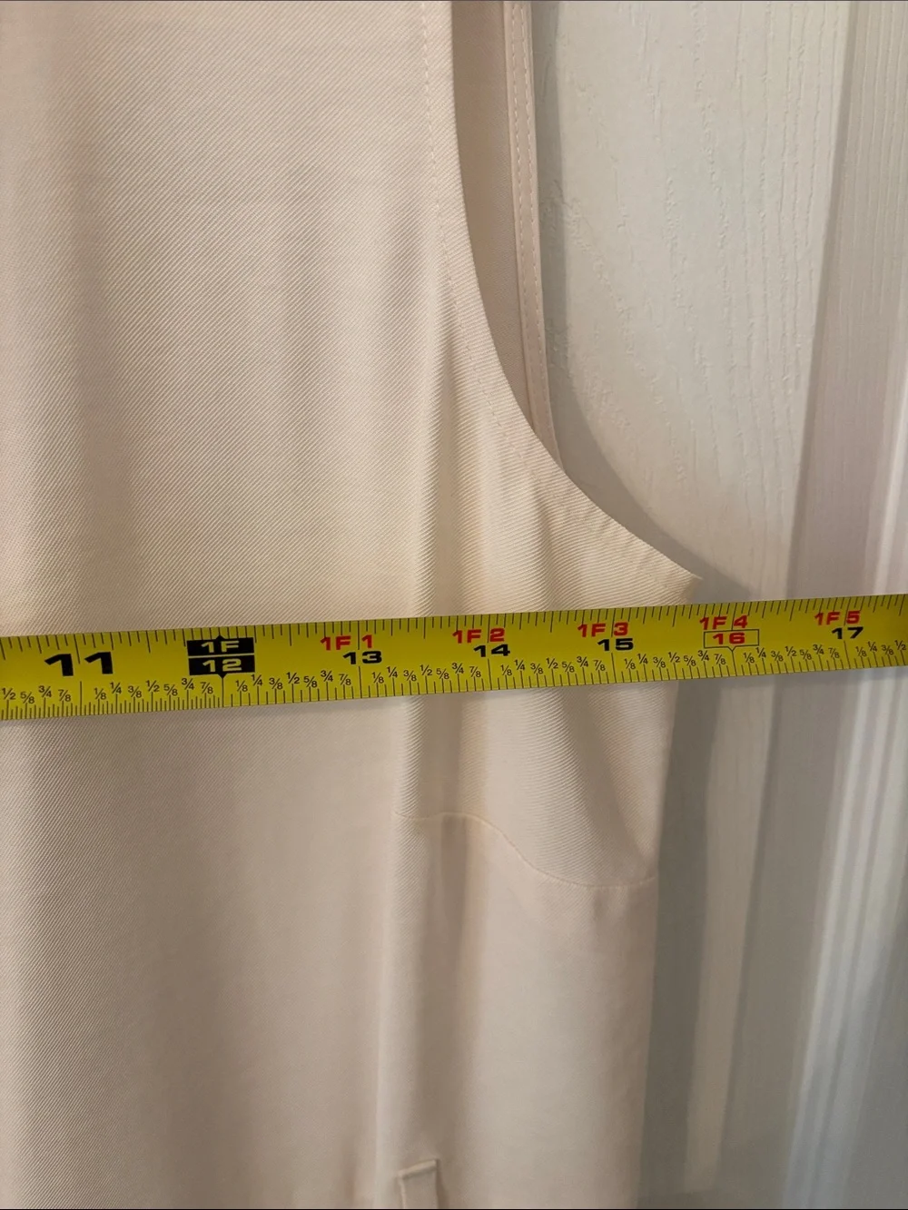 H&M Sleeveless Cream Button-Front Midi Dress